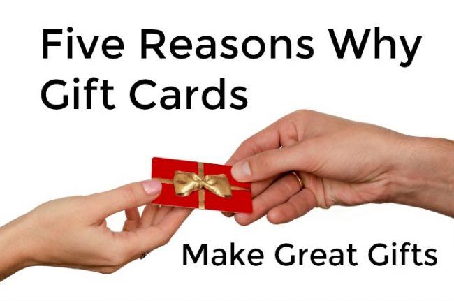 Why Gift Cards Make Great Gifts