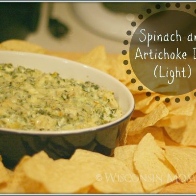 Light Spinach and Artichoke Dip Recipe