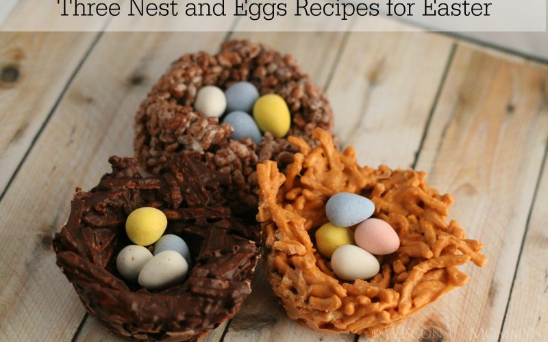 Three different Birds' Nest Recipes for Easter.