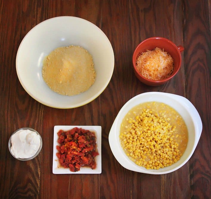 ingredients for mexican corn casserole