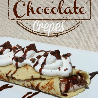 Chocolate Cream Stuffed Crepes Recipe