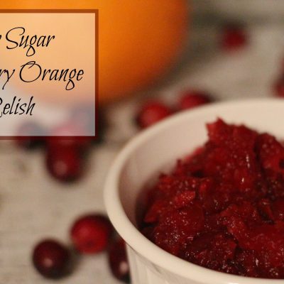 Low Sugar Cranberry Orange Relish Recipe