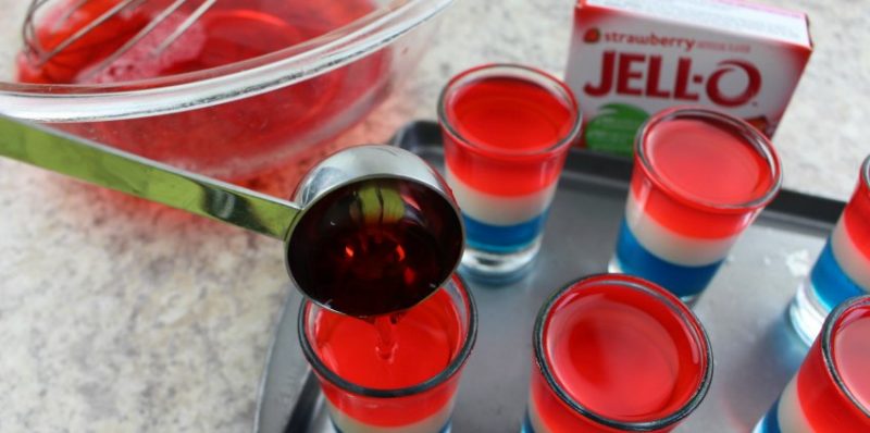 Patriotic Red White and Blue Jello Shots | Wisconsin Mommy