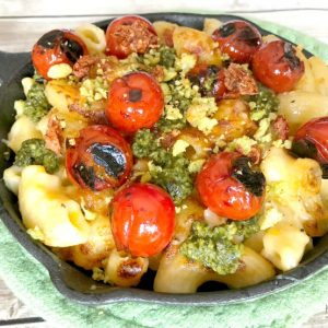 baked mac and cheese pesto
