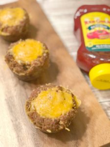 Quick and easy mini meatloaf recipe.