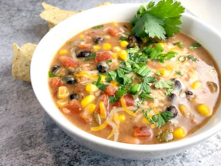 Easy Refried Bean Soup Recipe in the Slow Cooker Wisconsin Mommy