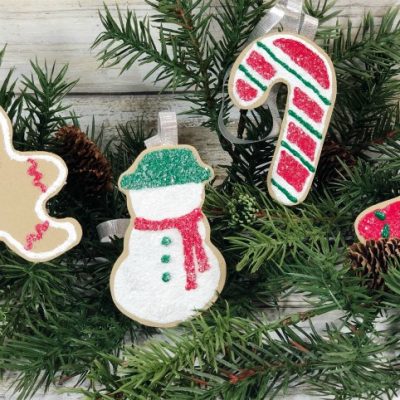 DIY Foam Christmas Cookie Ornaments