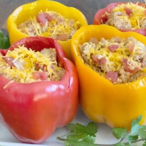 chicken taco stuffed peppers