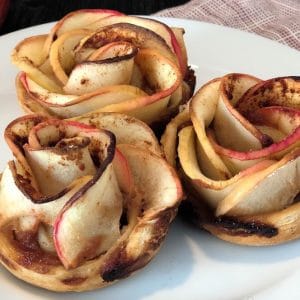 baked apple dessert on plate