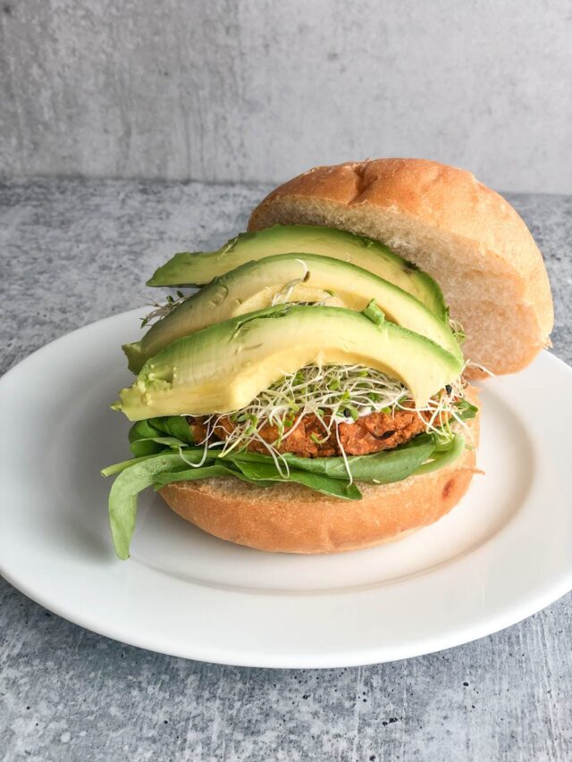 Meatless Apple Chickpea Burger Story