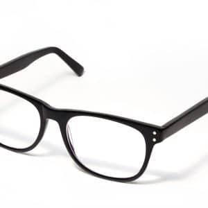 pair of black glasses