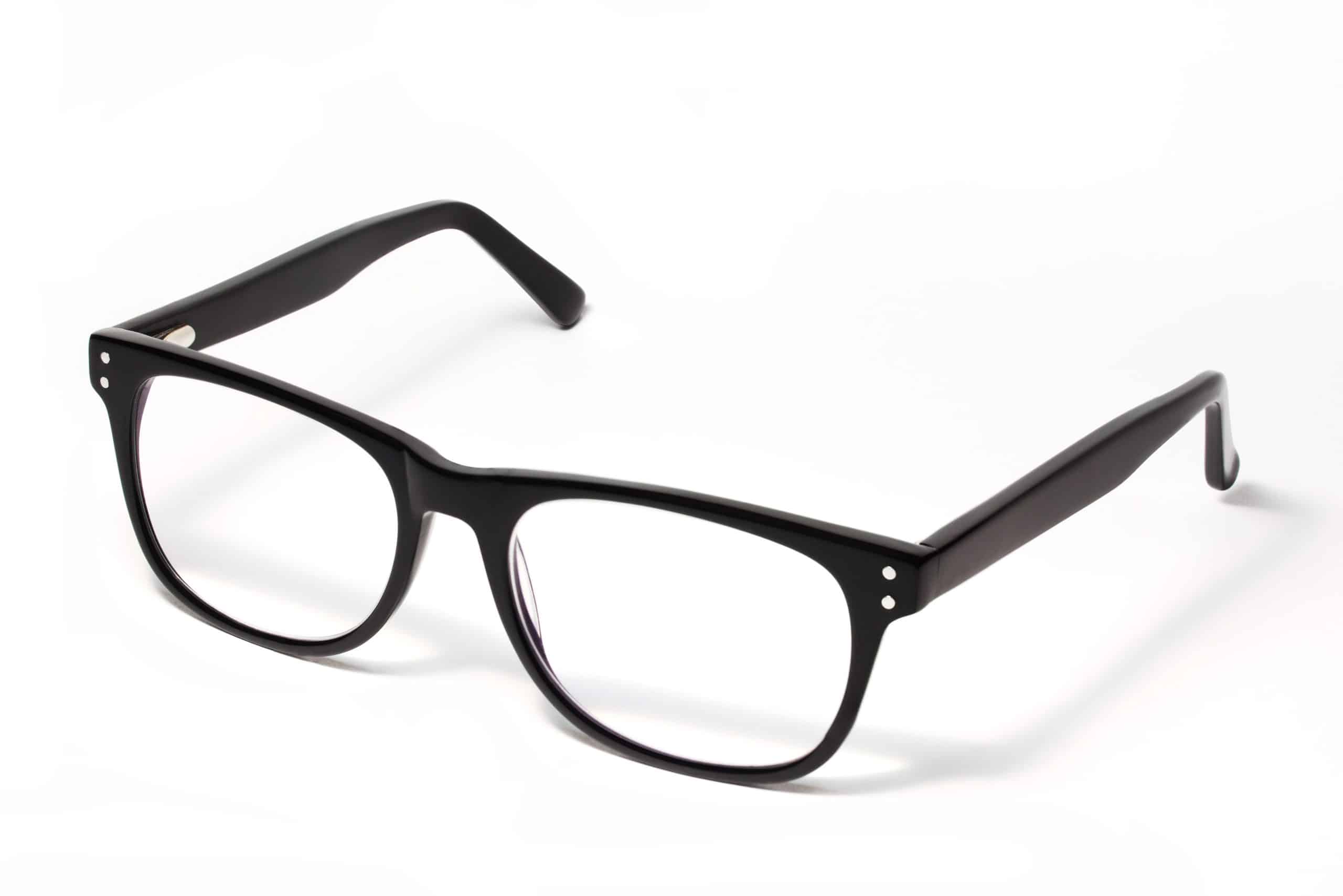 pair of black glasses