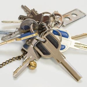 A set of normal random keys on a chain