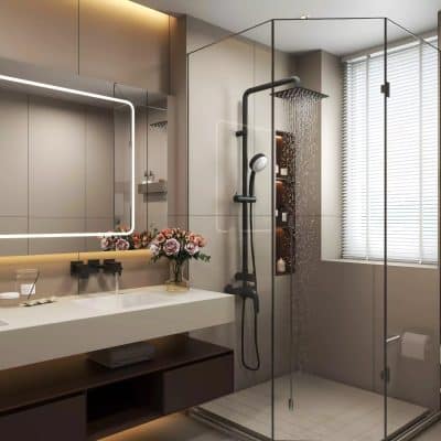 How to Give Your Bathroom a Warm, High-End Feel