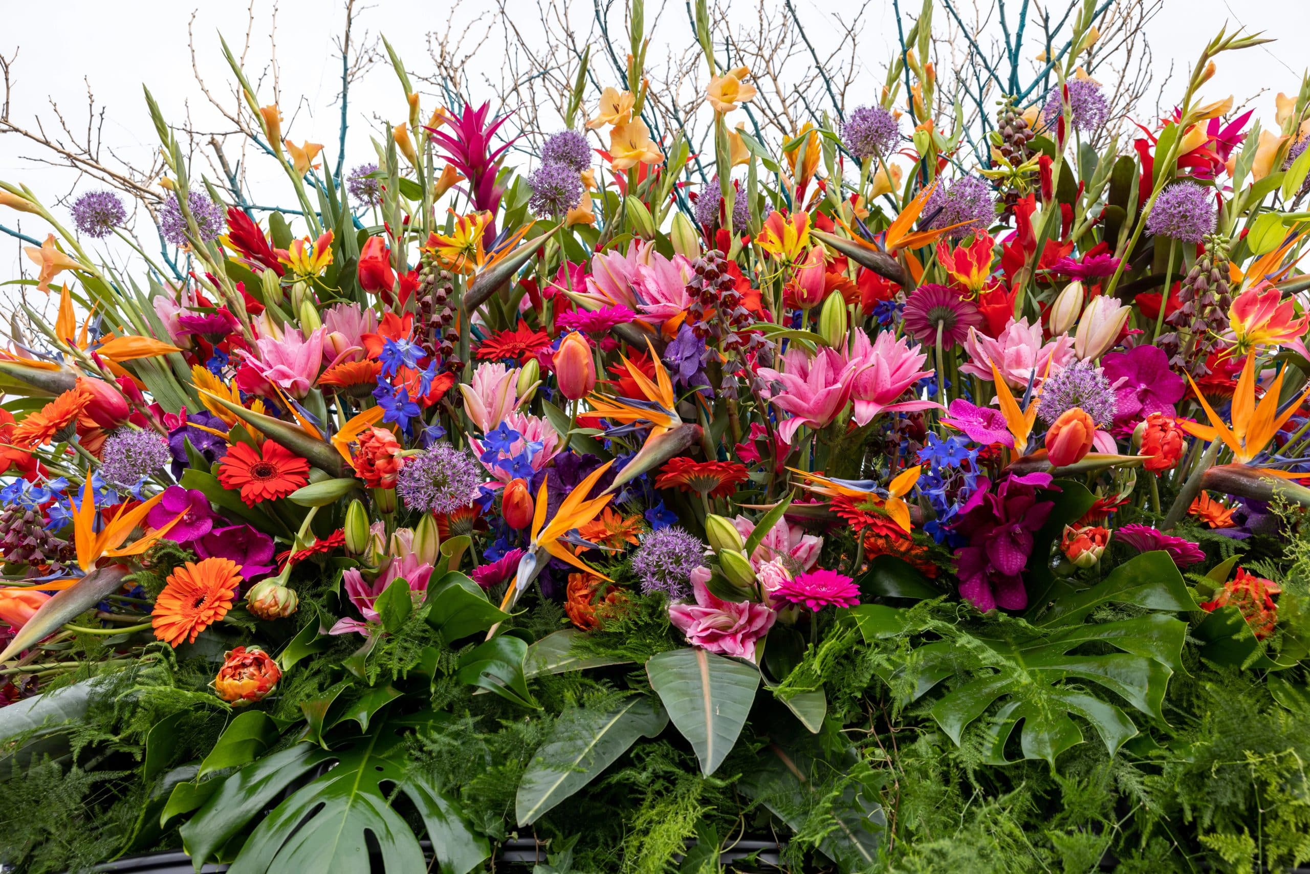 tropical flower arrangement