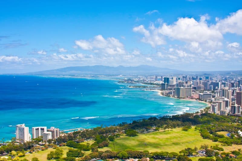 Beautiful Skyline of Oahu,Hawaii Beautiful Skyline of Oahu,Hawaii