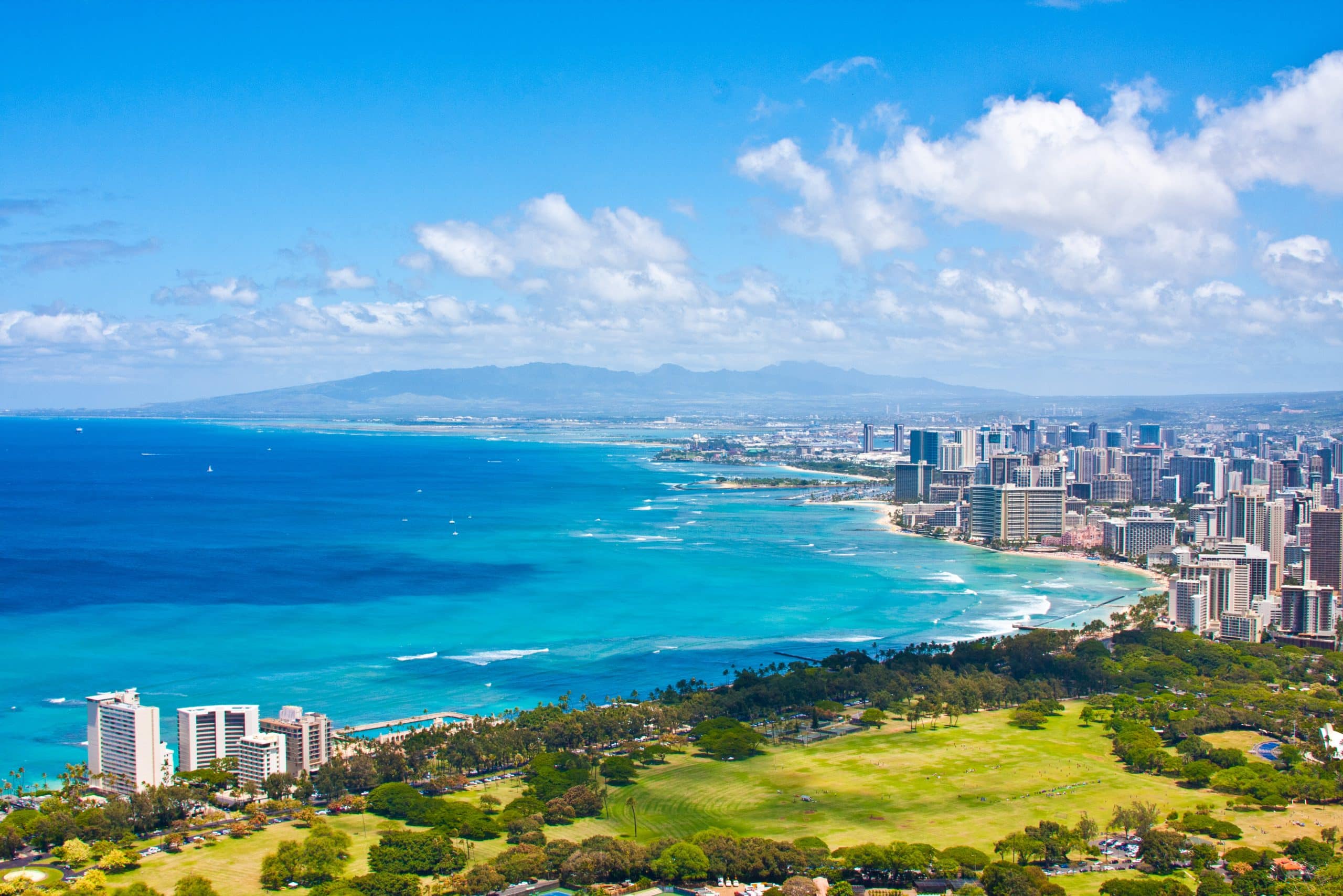 Beautiful Skyline of Oahu,Hawaii Beautiful Skyline of Oahu,Hawaii